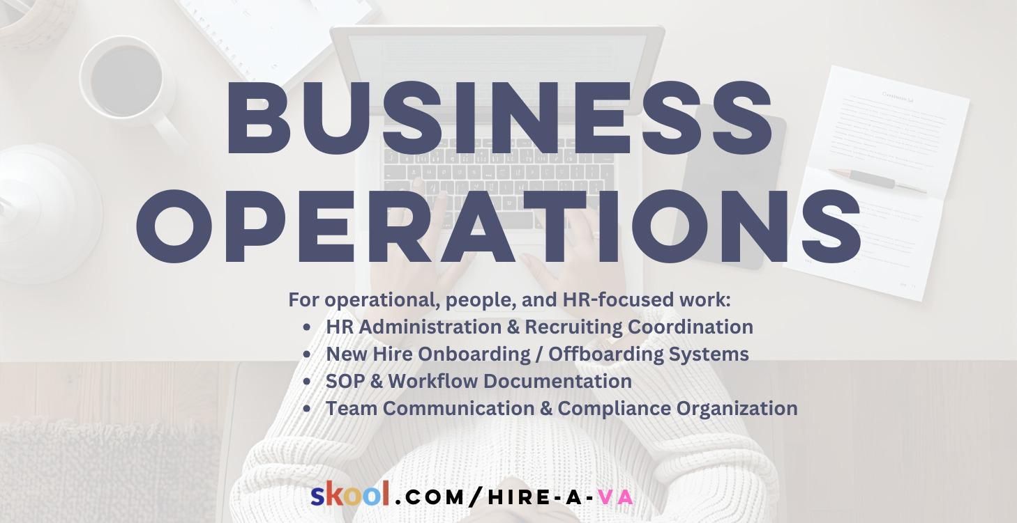 Business Operations & HR Support