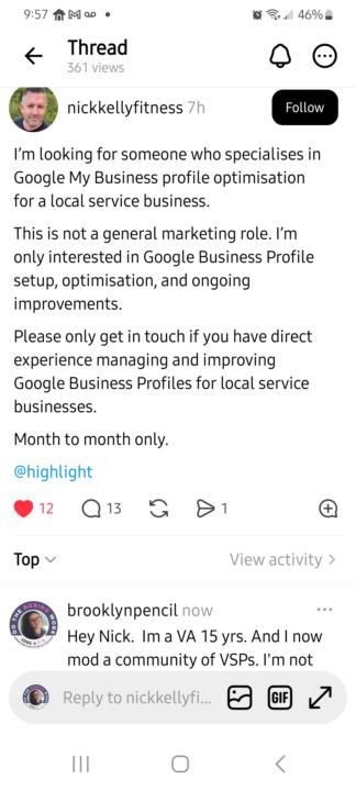 Project Op: Google Business Page