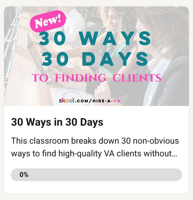 30 Ways: Communities