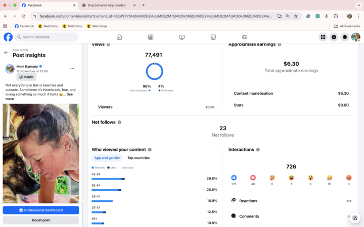 77,491 VIEWS...Nami has officially blown up Facebook — in the best way possible.