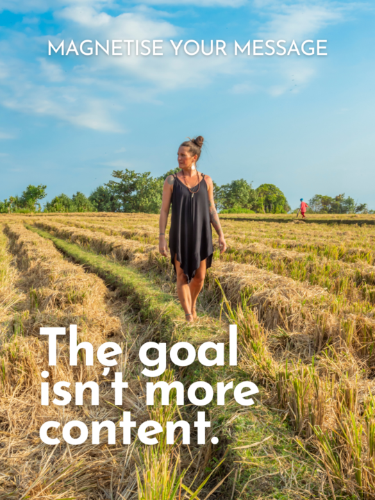 You can’t scale what you’re not delivering.