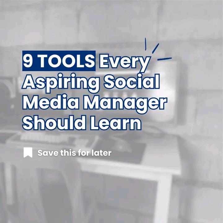 TOOLS YOU CAN USE IF YOU ASPIRE TO BE A SMM