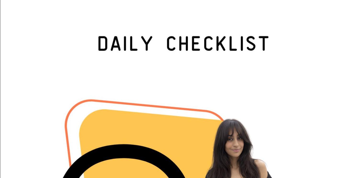 Daily Checklist