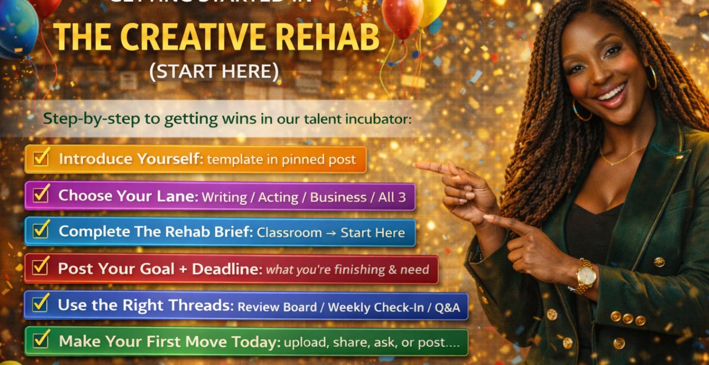 🎉Getting Started - The Creative Rehab