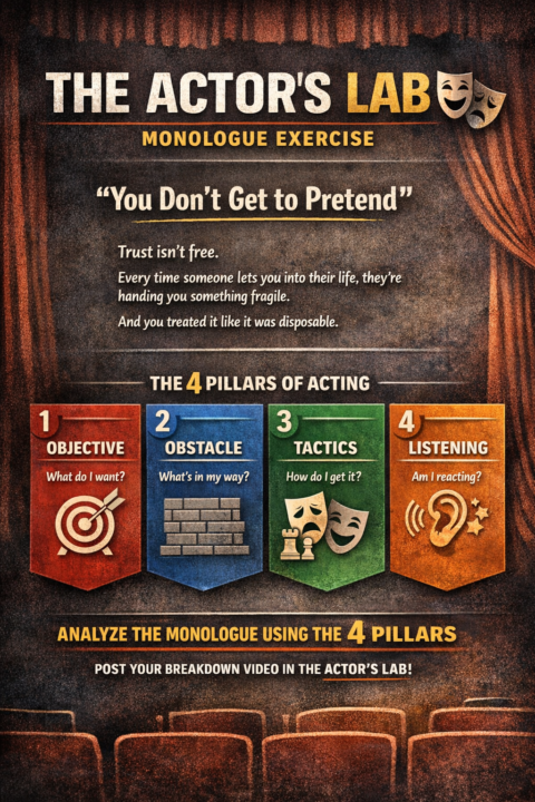 Actor's Lab Assignment Posted