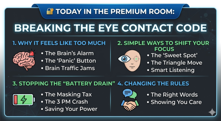 🔐 Today in the Premium Room: Breaking the Eye Contact Code