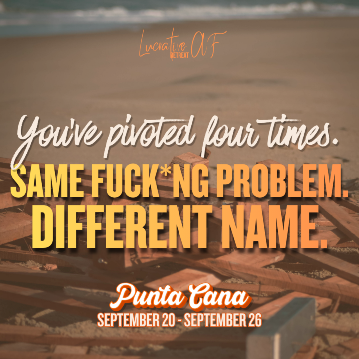 You've pivoted four times. Same problem. Different name.🙃