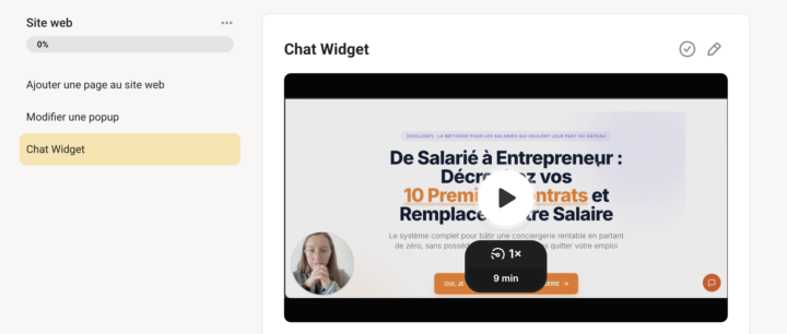 Nouveau tuto : Le chat Widget sur votre site web 