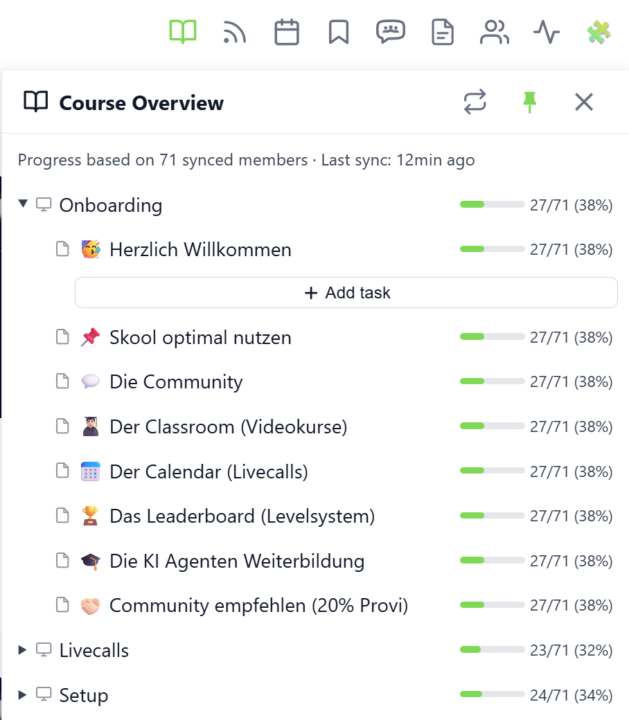 Course Overview (Admin Feature 👑)