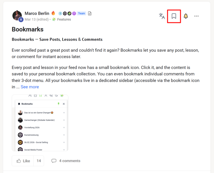 Bookmarks
