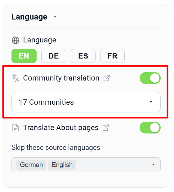 Community Translation