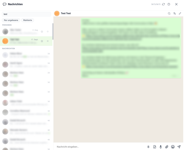 Chat Panel + Chat Search