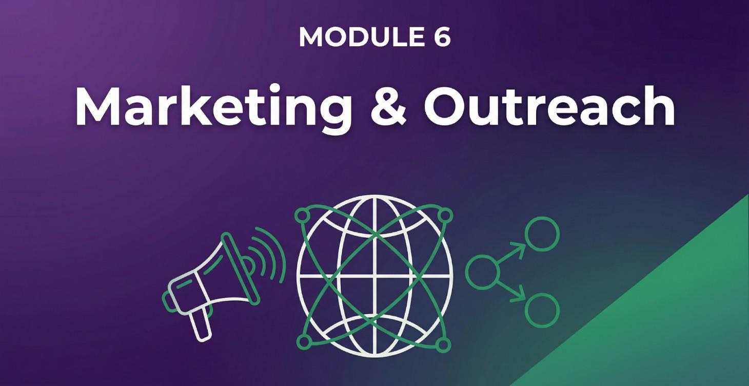 Module 6: Marketing & Outreach