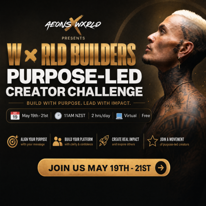 (GOING LIVE 11AM NZT) Purpose-Led Creator Challenge Day 1