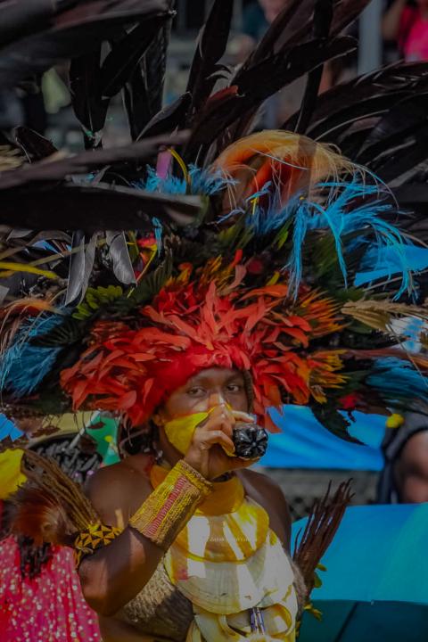 Beautiful lady in her traditional attire.