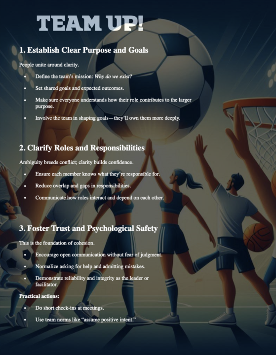 How to build a more cohesive team