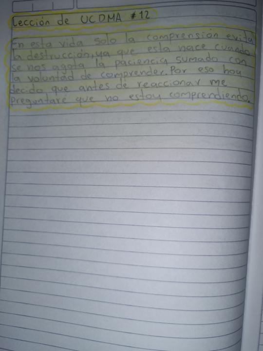 Lección 12 de UCDMA