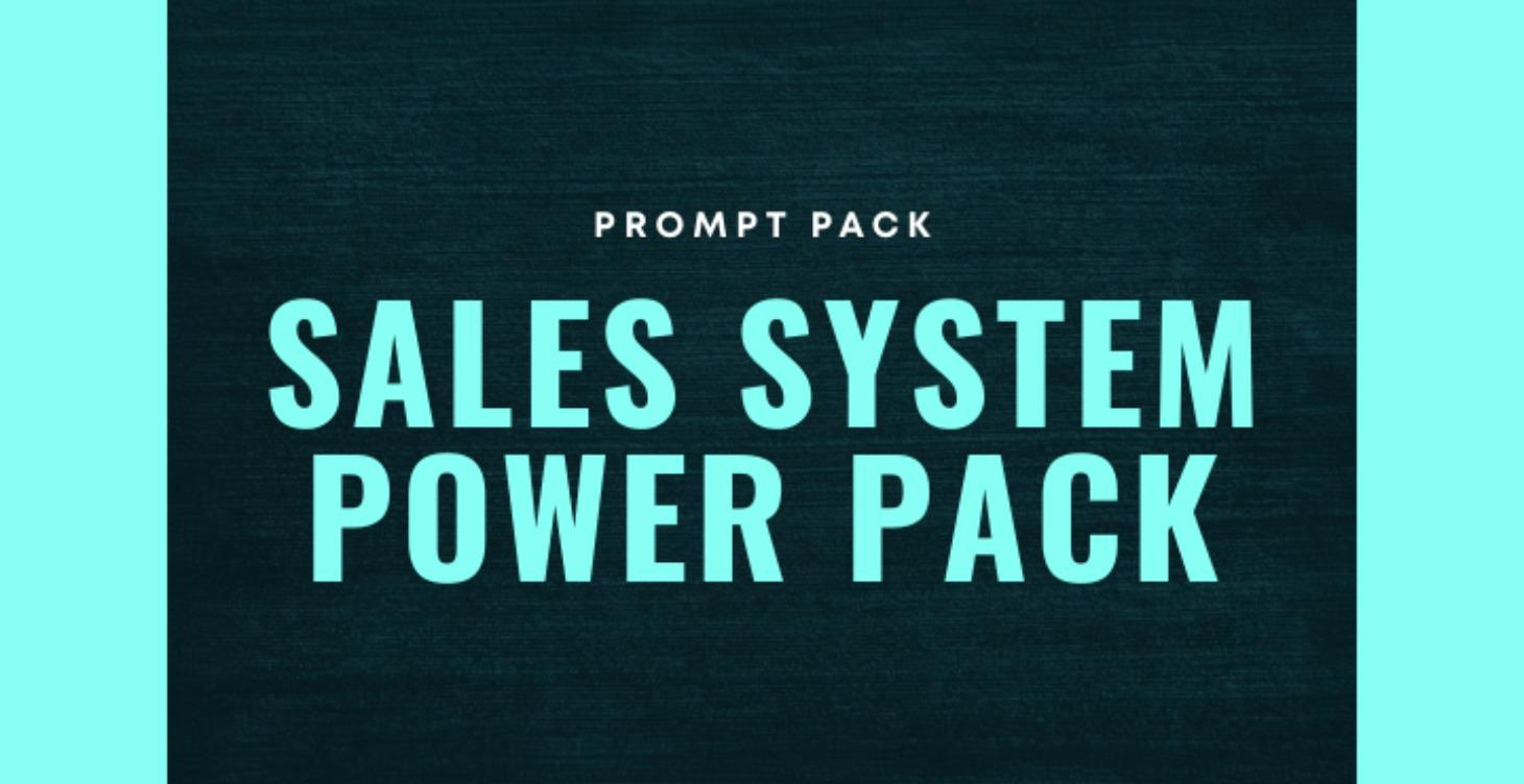 Sales System Power Pack