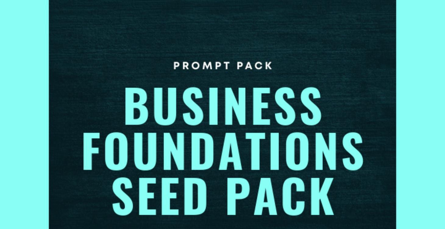 Business Foundations Seed Pack