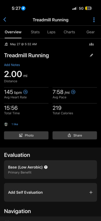 Baseline run