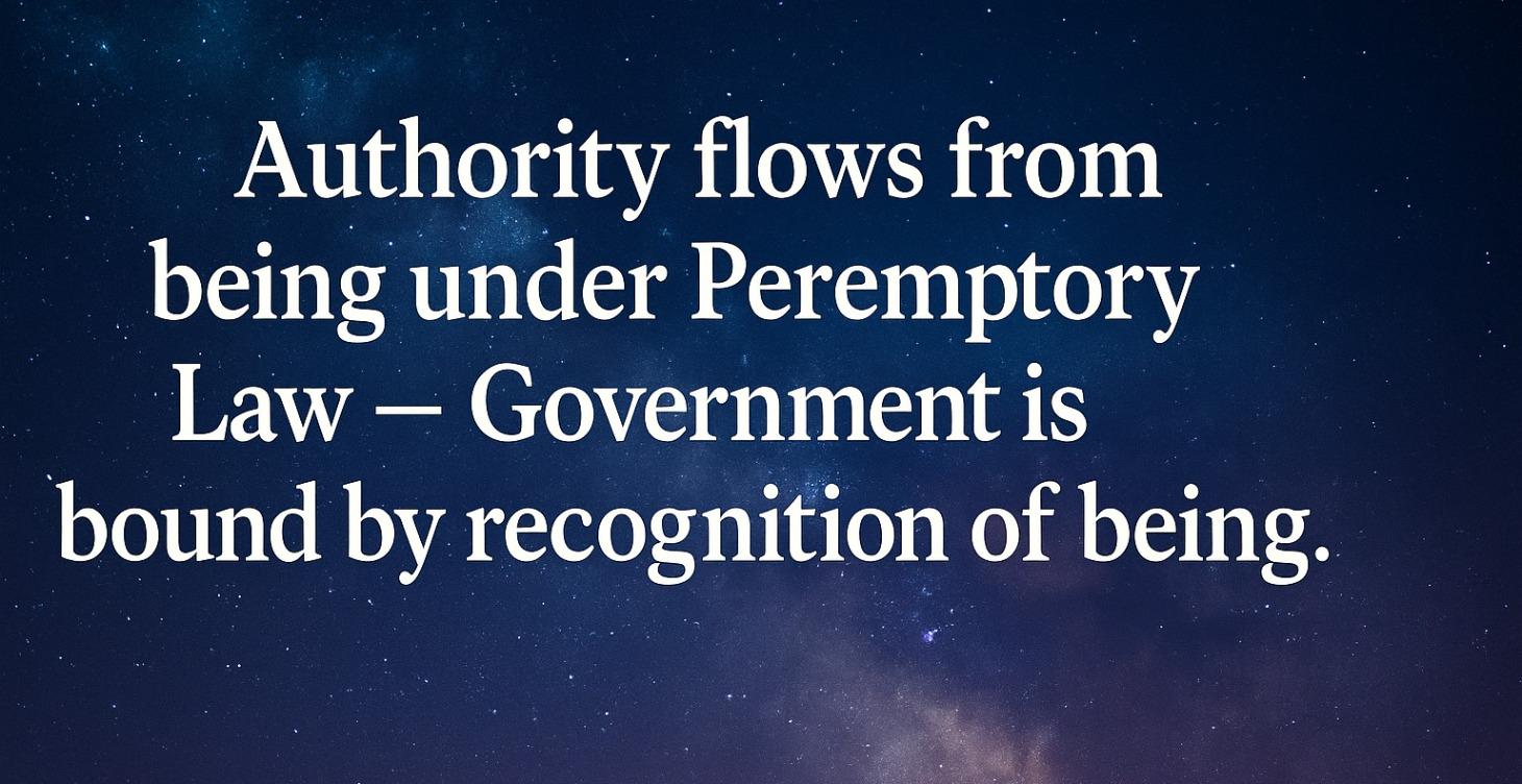 Authority Flows From Who