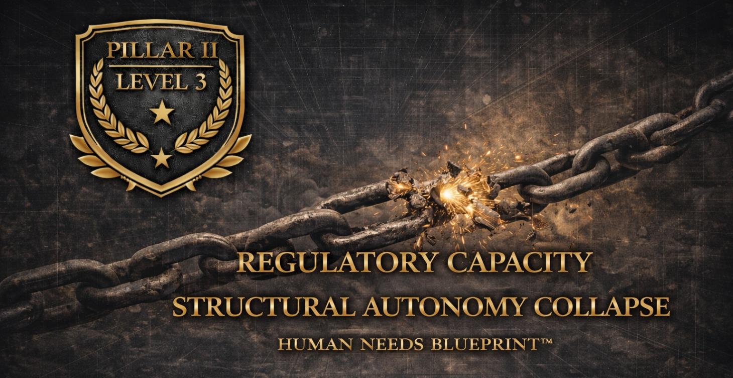 Regulatory Capacity: Structural Autonomy Collapse