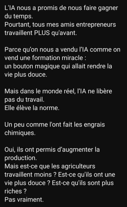 L'IA n'est pas tout !