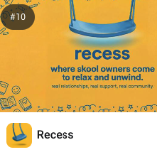 🎉 Recess is Officially #10 in Tech!