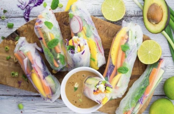 🌿 Raw Vegan Rainbow Rice Paper Wraps (Hydrating + Easy Transition Meal)