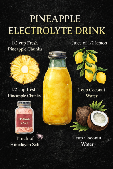 🍍 Pineapple Electrolyte Drink (Simple + Effective)