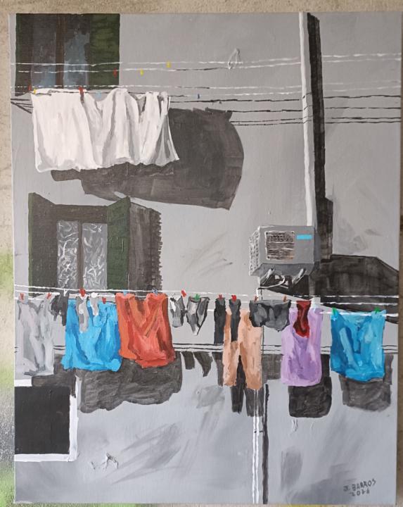 Hanging clothes
