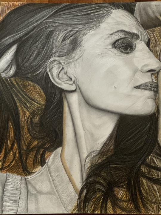 Angela Molina, madera. 