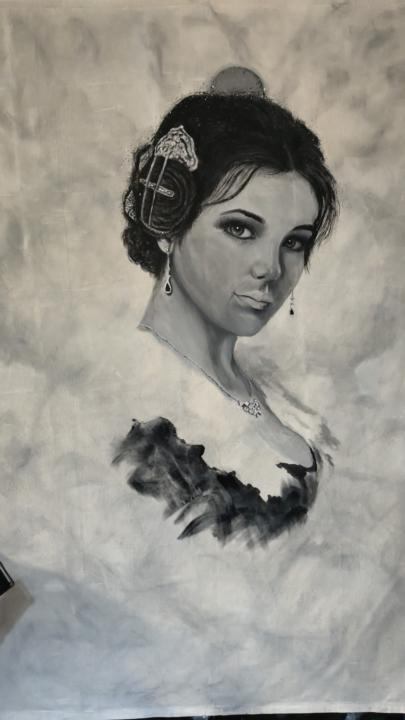 Mi primera pintura con acrílico 