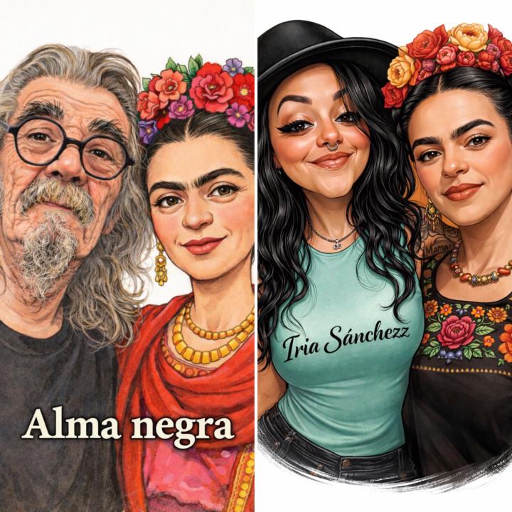 Alma Negra, Iria Sánchezz y Frida 