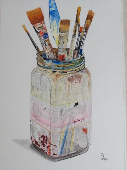 Bote de pinceles ...