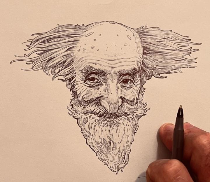 Dibujos. Bolígrafo y cartulina 