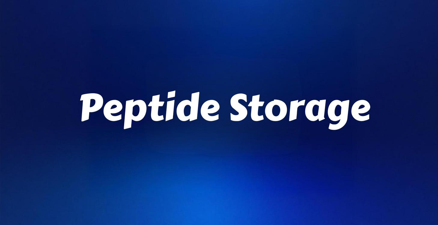 Peptide Storage