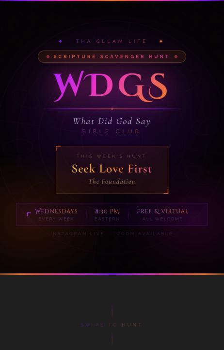 Seek Love First: The Foundation