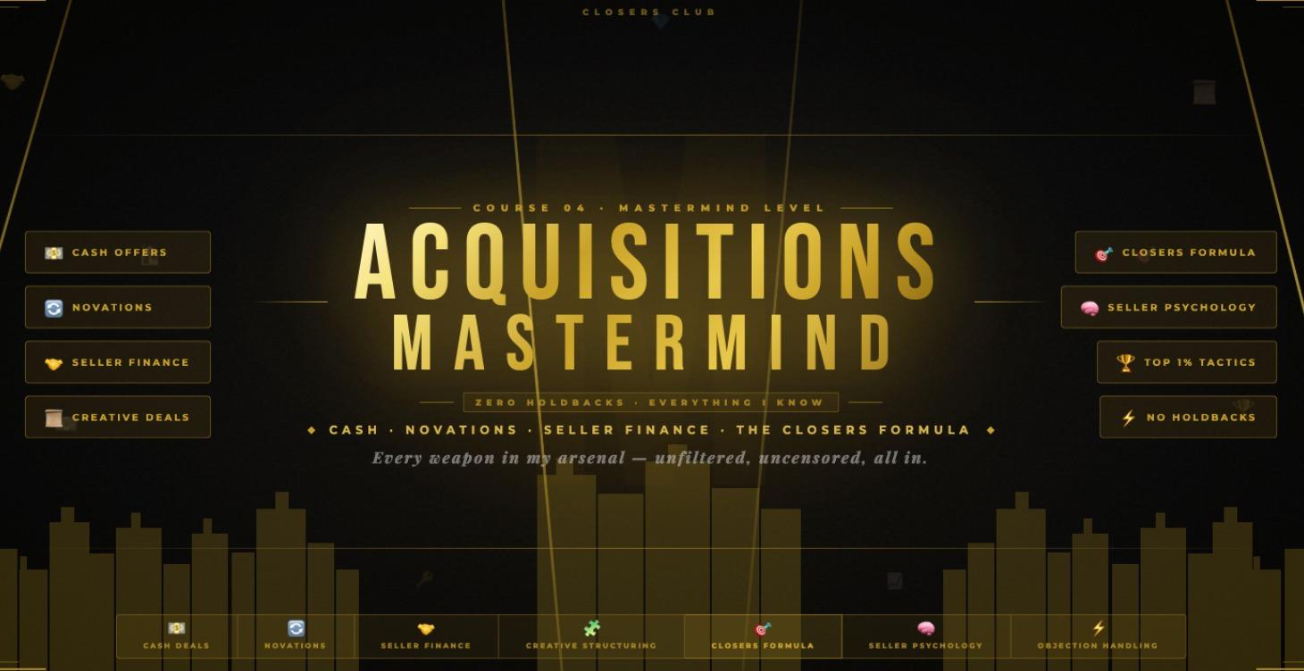 ACQUISITIONS MASTERMIND