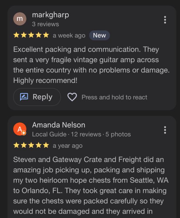 Happy Freight Customers