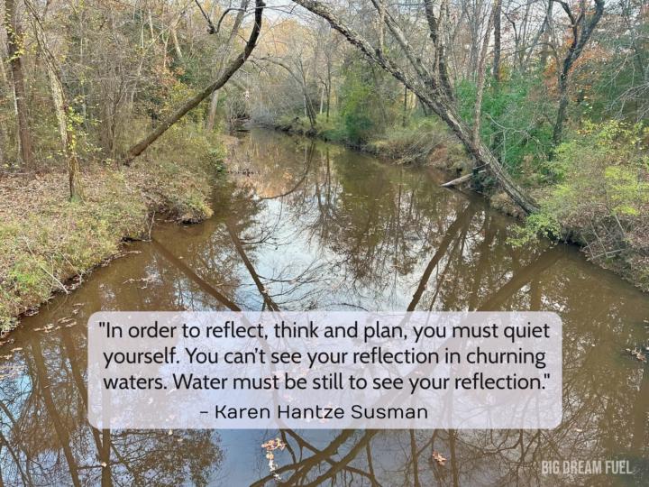 You must quiet yourself...