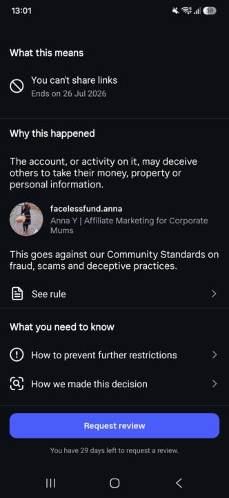 Help. My account got restricted. 