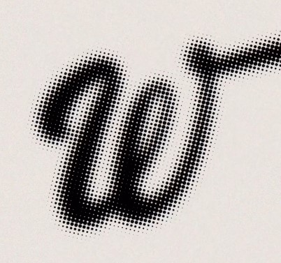 Efecto de texto Halftone Illustrator