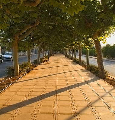 Texto con punto de fuga