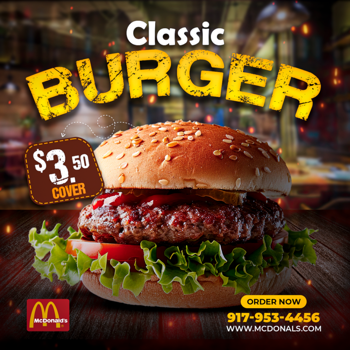 FLYER PRÁCTICA / CLASSIC BURGER 🍔