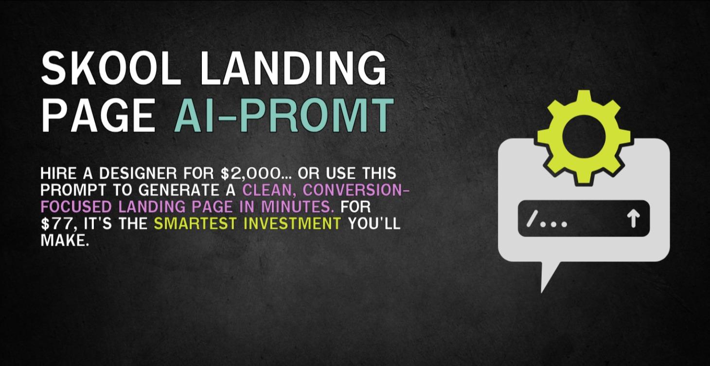 Membership Landing Page Prompt