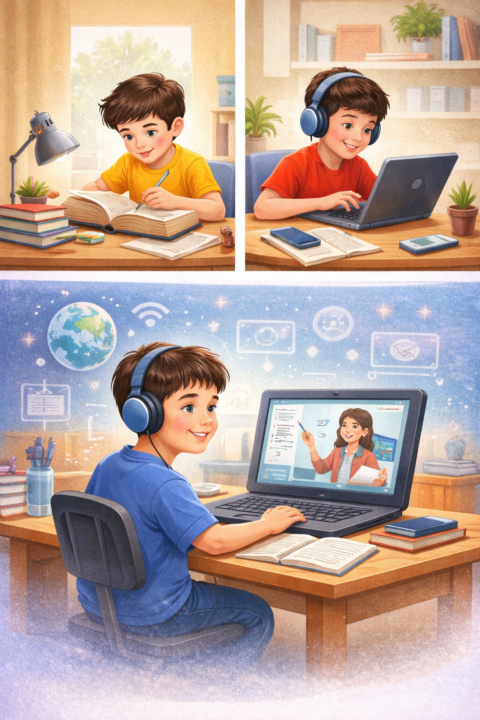 Technology has transformed education. 