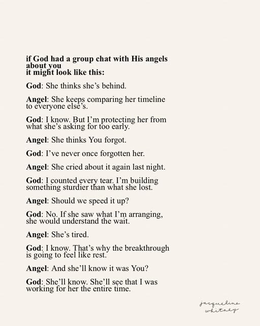 Breakthrough... "Im behind"...