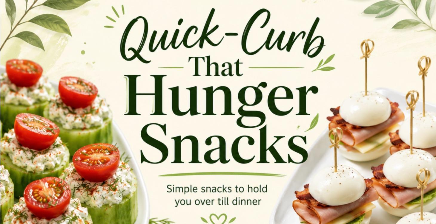 QUICK - CURB THAT HUNGER SNACKS!