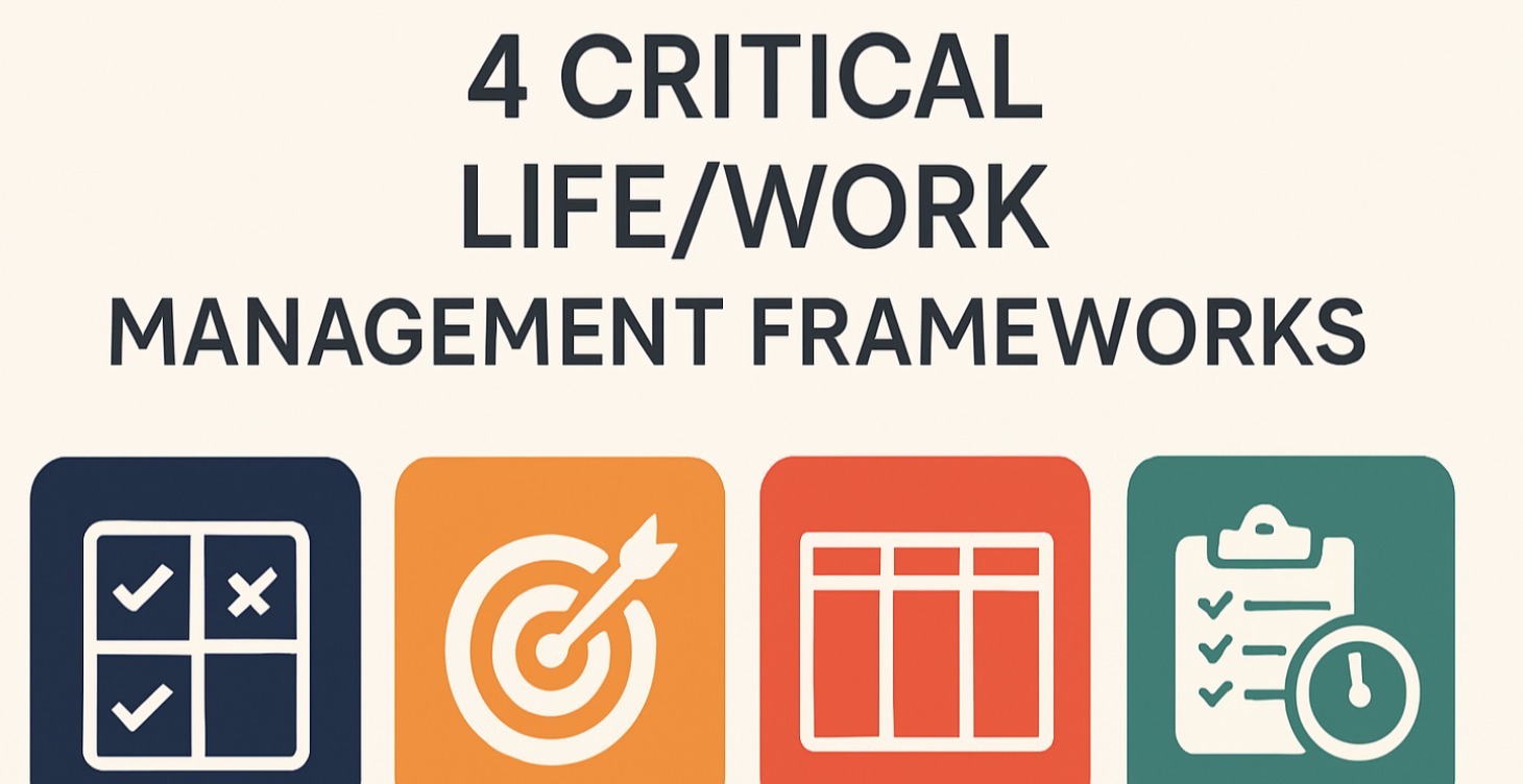 4 Critical Life/Work Management Frameworks
